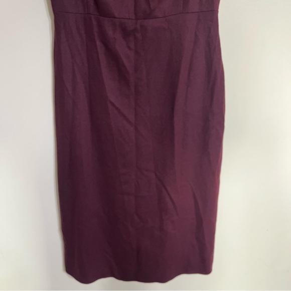 NWT Women’s Zara Collection Wool Blend Burgundy Sleeveless Midi Dress Size XL - Picture 2 of 12